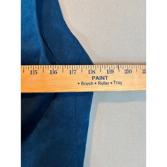 Sofia Handmade 3‑Piece Women's Suit Medium Blue Vintage Fitted Jacket Skirt Top - Picture 9 of 16